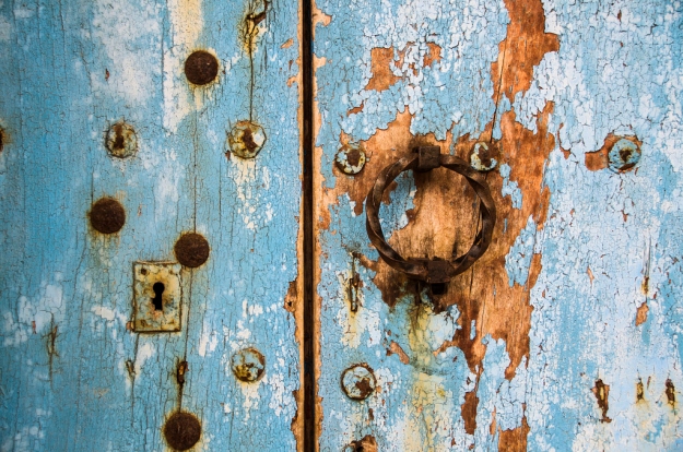 Puerta oxidada